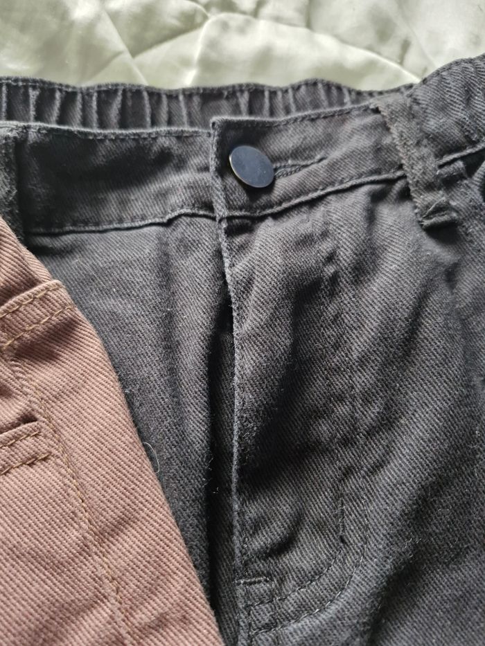 Lot de 2 jeans large taille élastique - photo numéro 7