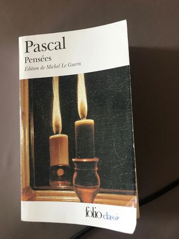 Livre Pensées de Blaise Pascal