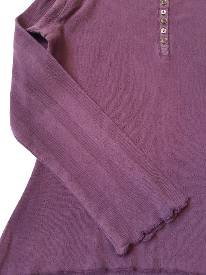Haut manches longues violet - photo numéro 3