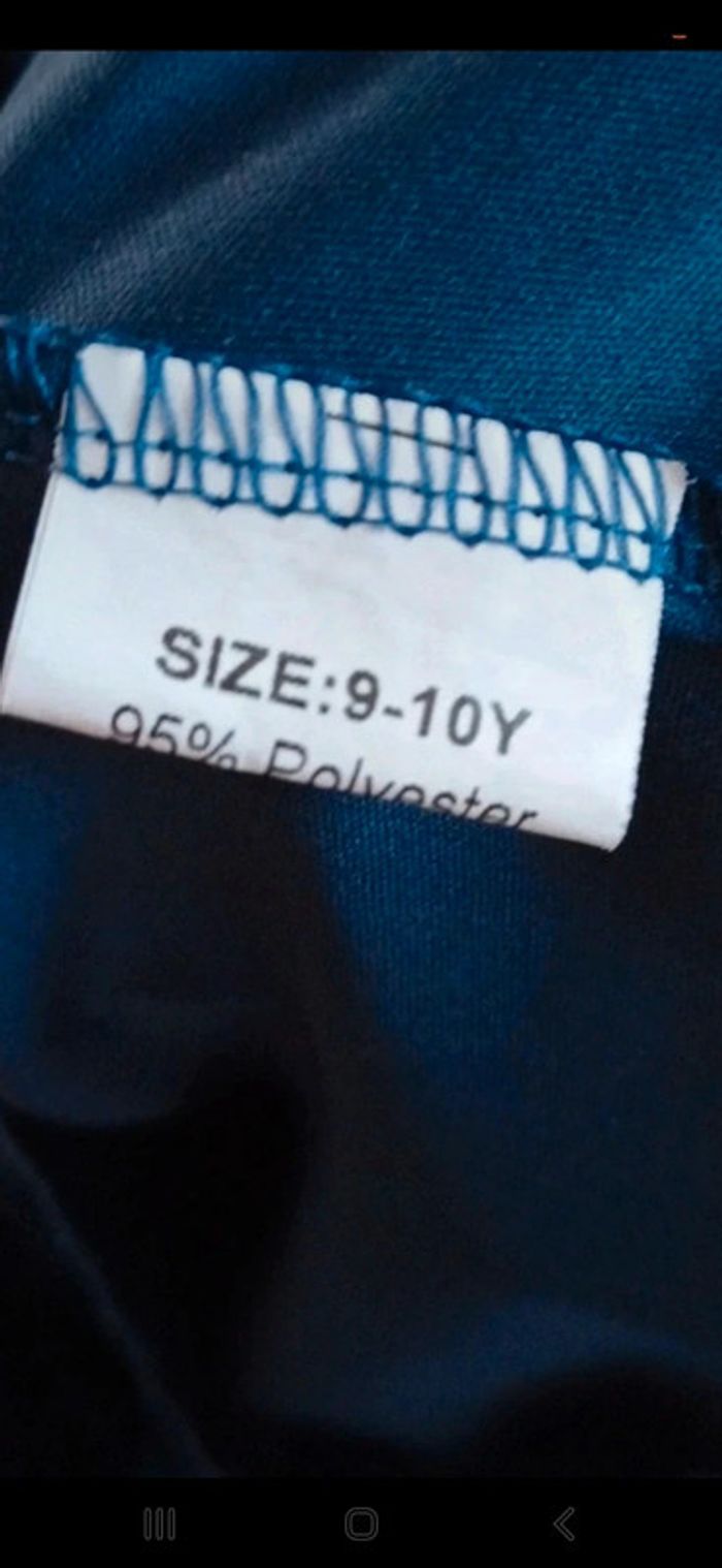 Robe asymétrique bleu marine shein 9 10 ans - photo numéro 4