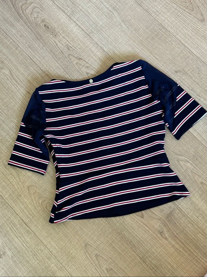 Blouse rayée à manches courtes Jus d’Orange taille 1 TBE - photo numéro 8