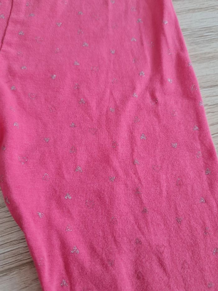 Legging rose coeur 18 mois - photo numéro 2
