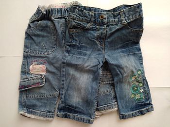 #lot De 2 Jeans Bébé Fille Taille 12 Mois