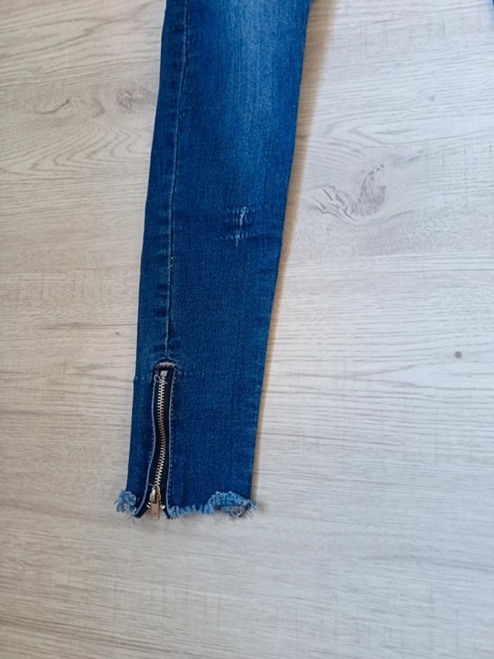 Jeans 36 S femme fermeture éclair mybestiny tbe - photo numéro 6