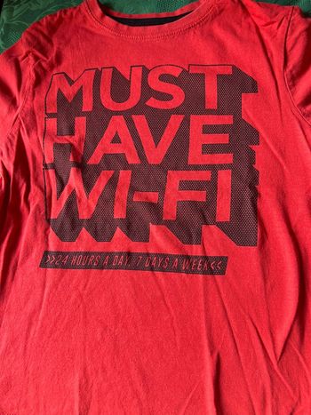 T-shirt rouge 9 ans garçon