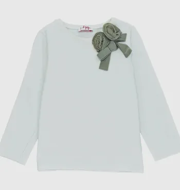 T-Shirt à manches longues 24 mois en coton et élasthanne Il Gufo