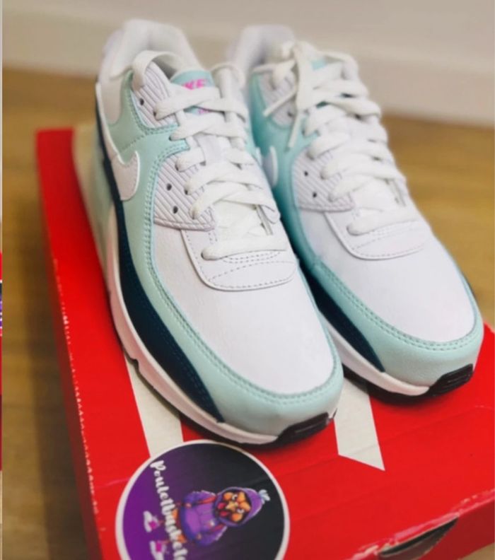 Nike Air Max 90 LTR Mint Jade Ice White (GS) taille 39 - photo numéro 3