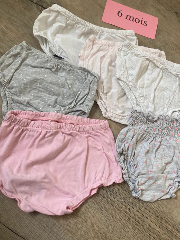 Lot 6 culottes 6 mois - photo numéro 2