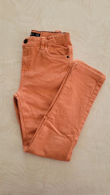 Pantalon jean rose taille réglable taille 9-10 ans