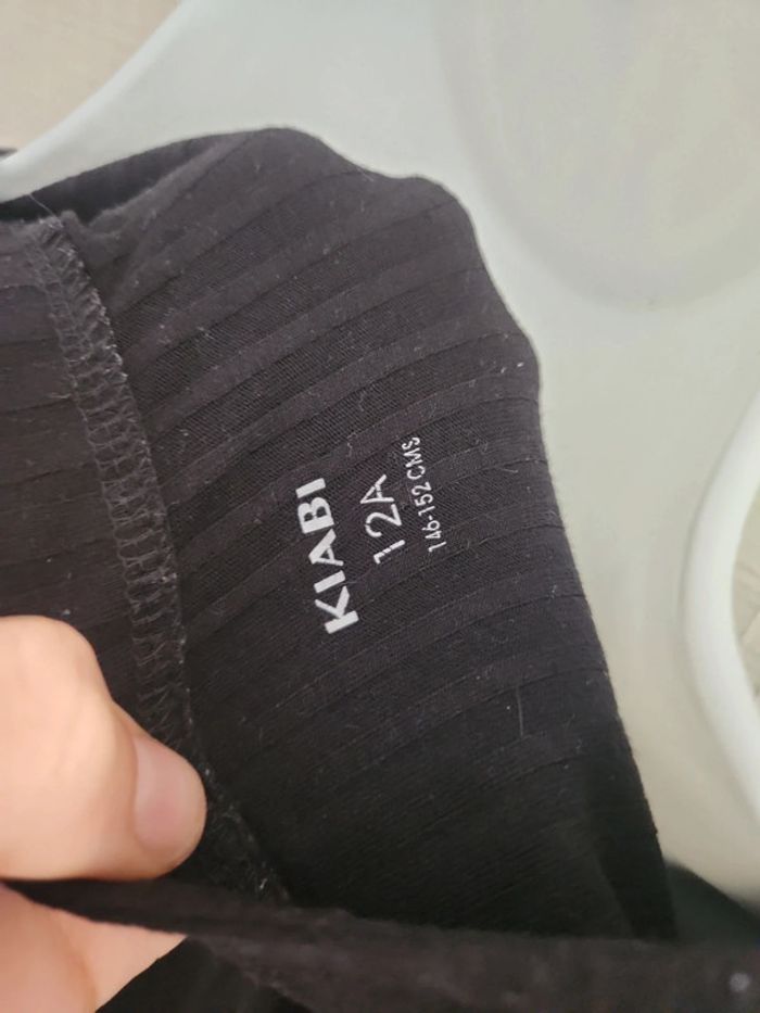 Tee-shirt manches longues détails croisés col V Kiabi 12 ans - photo numéro 6