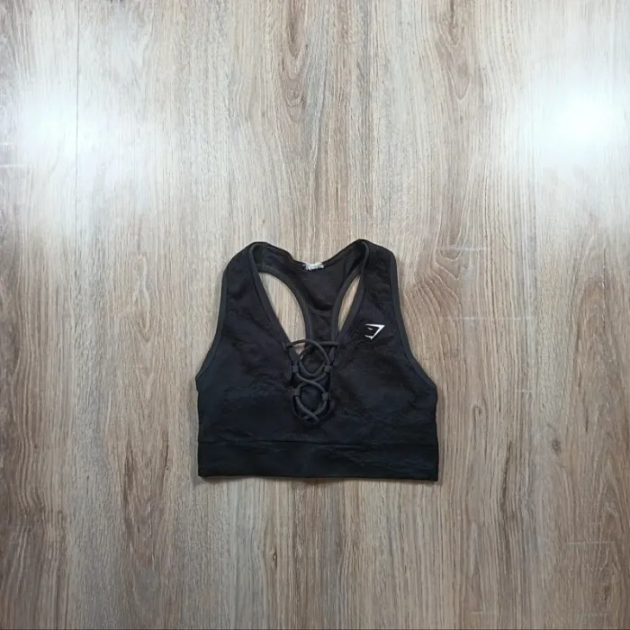 Brassière gymshark femme s gris foncé noir