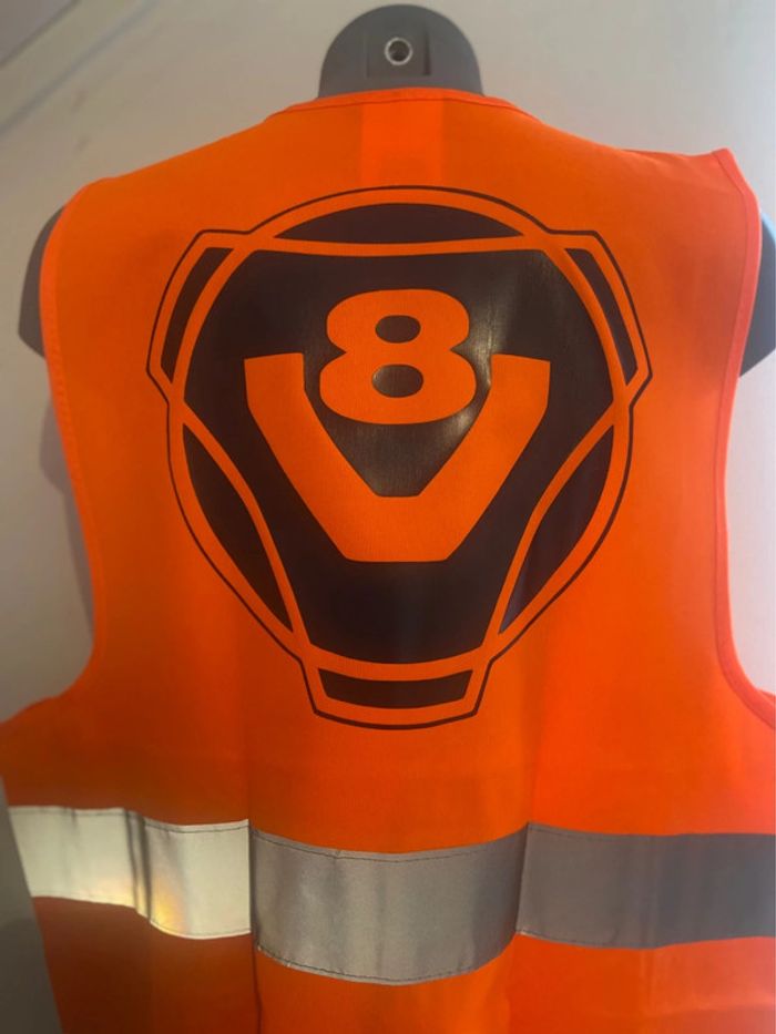Gilet de sécurité orange scania V8 - photo numéro 2