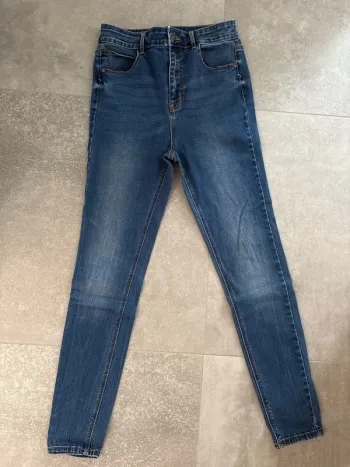 Jean slim taille haute