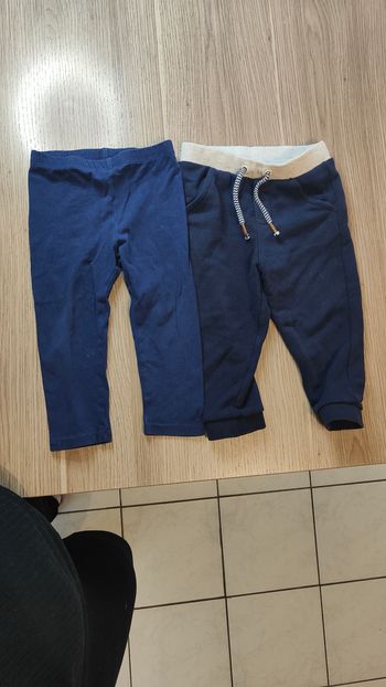 Lot pantalon 18 mois bleu