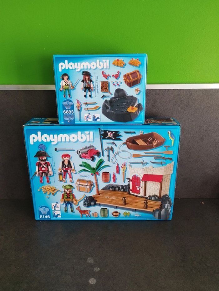 Lot playmobil pirates : forteresse et trésor - photo numéro 2