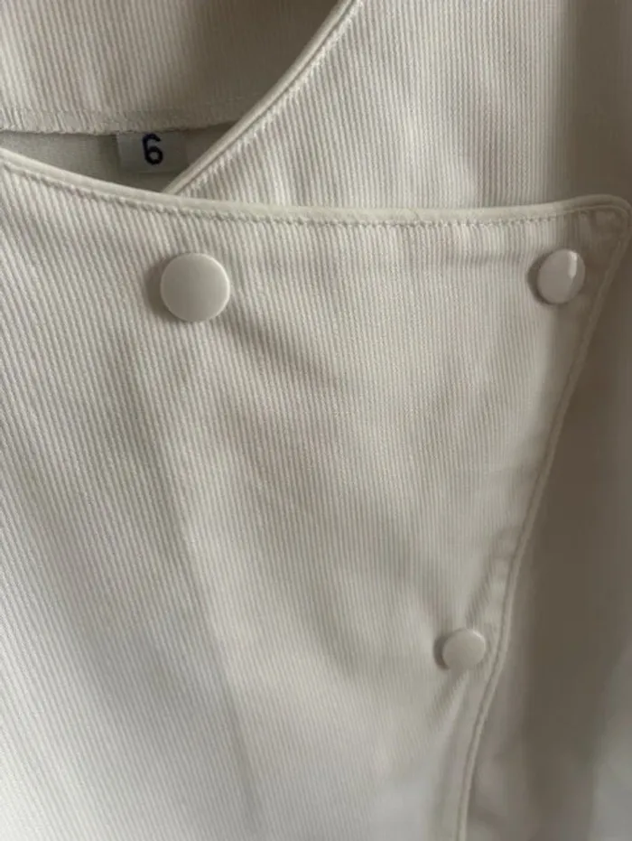 blouse de travail femme en coton strillé taille 48 / XXXL - photo numéro 6