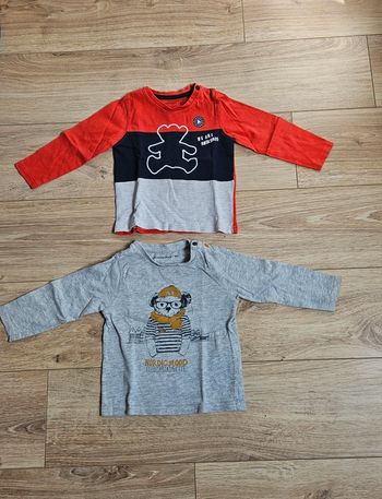 2 tee shirt manches longues Lulu castagnette