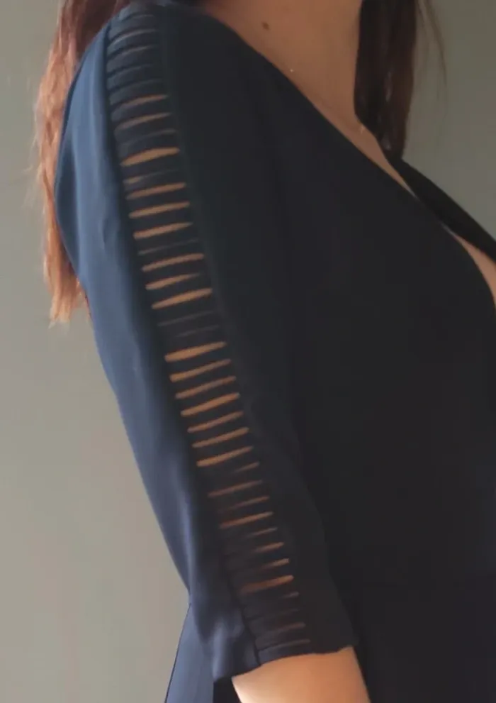 Combinaison femme zara hiver bleu marine - photo numéro 4