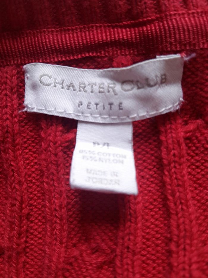 Joli pull torsadé avec boutons Charter Club modele petite - photo numéro 4