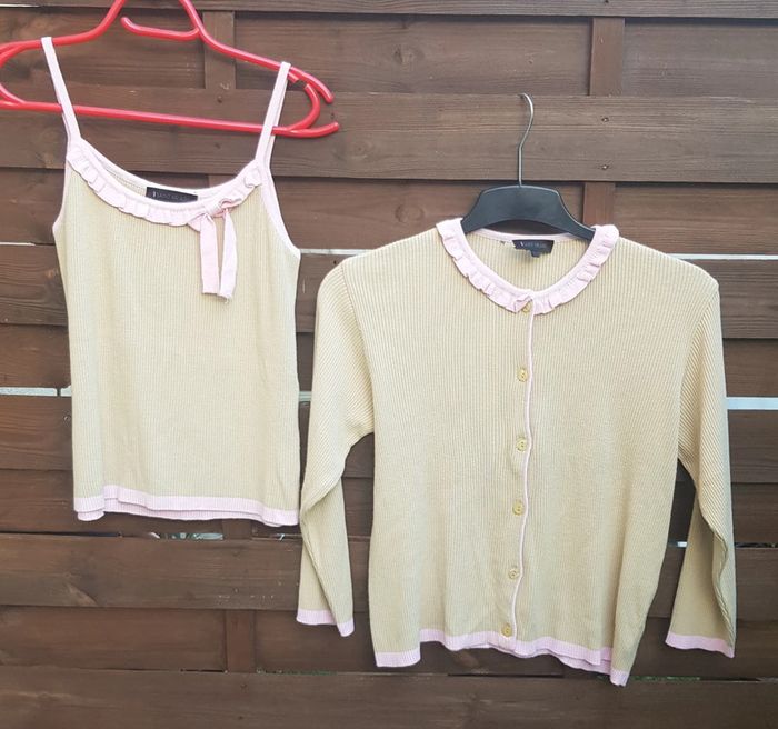 Ensemble gilet et top, années 90'