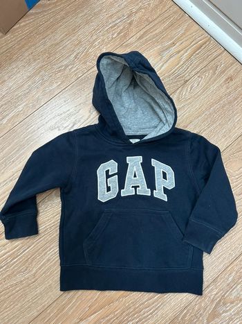 Sweat-shirt à capuche bleu marine - baby gap - taille 2 ans
