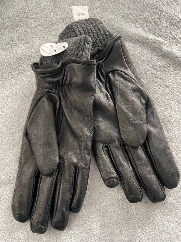 Gant gris noir tactile Devred - taille M - photo numéro 3