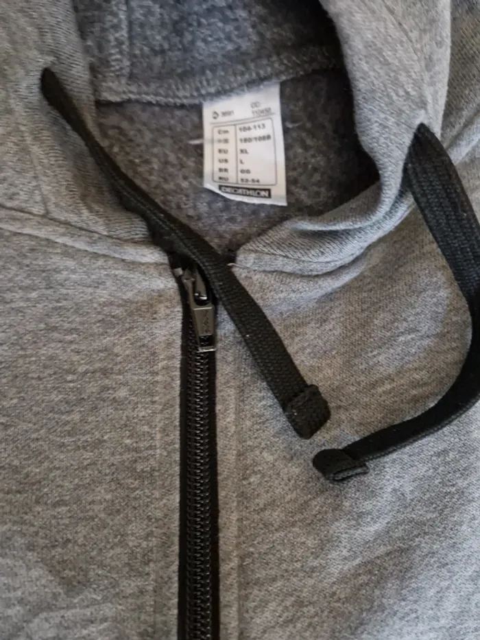 Sweat à capuche gris kipsta - photo numéro 5