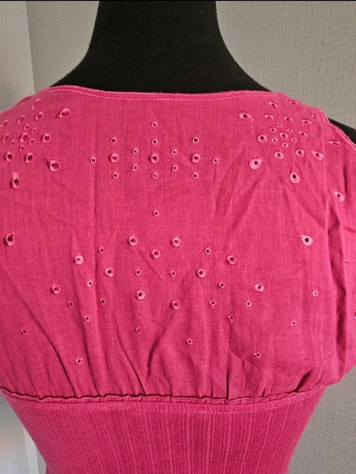 NEUF Top sans manche Chattawak fuschia taille 36 - photo numéro 11
