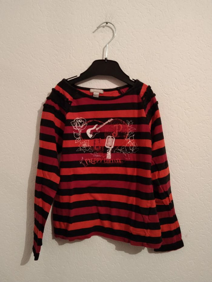 tee shirt rayé orchestra fille 8 ans