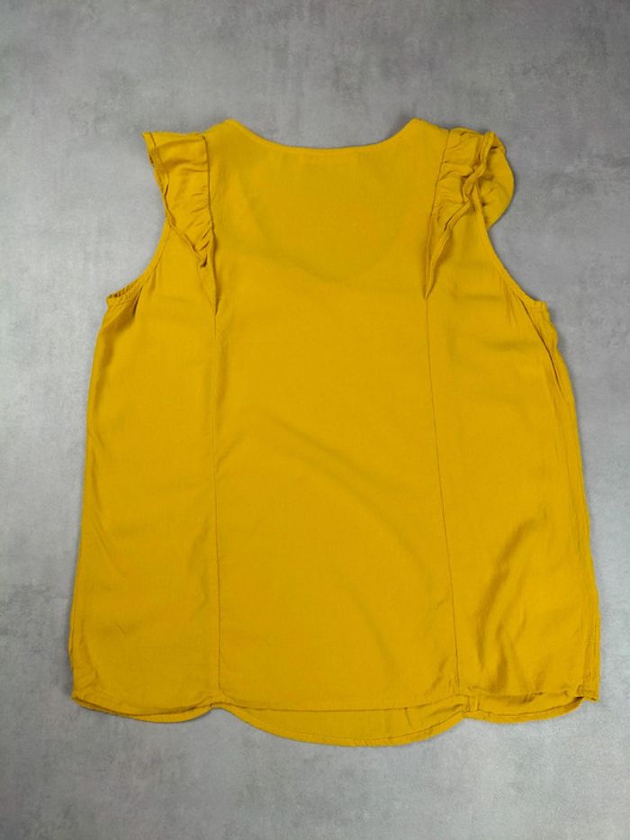 Top sans manches Promod jaune moutarde – Taille 42 - photo numéro 4