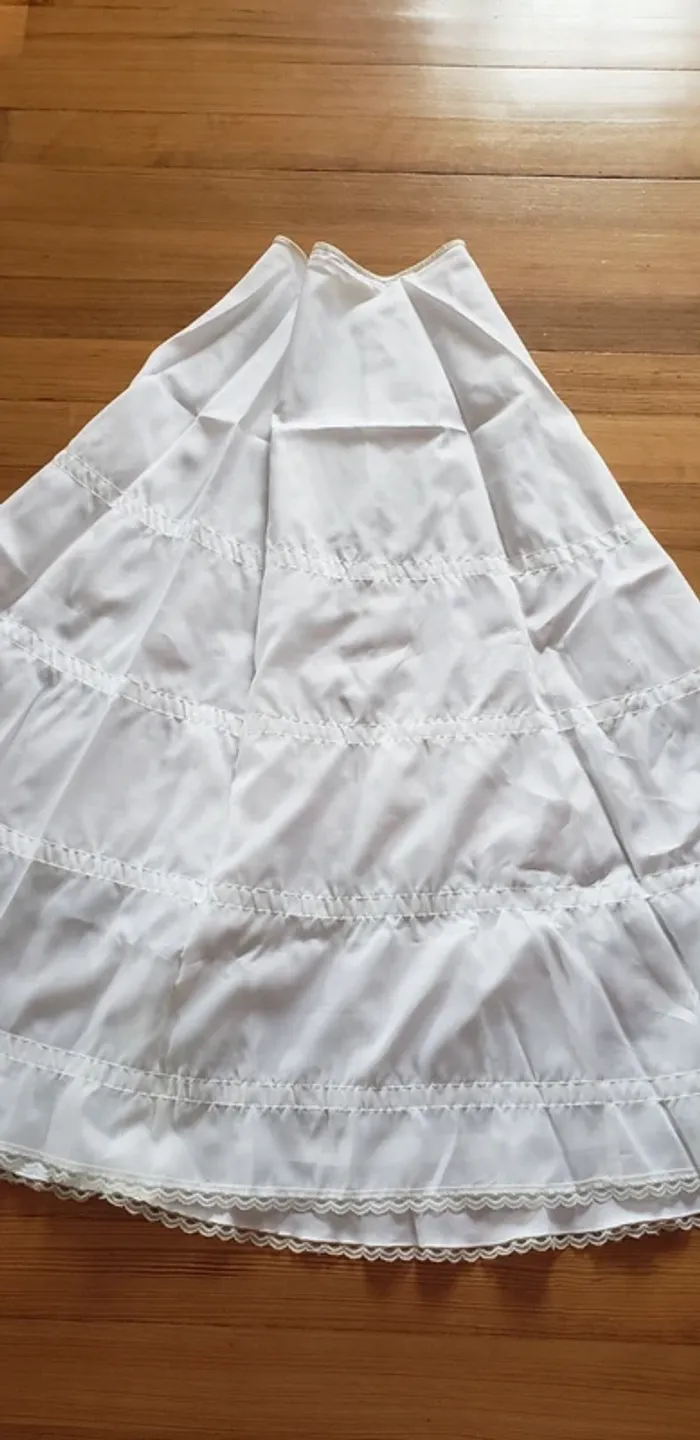 Jupon vintage robe longue mariée - photo numéro 3