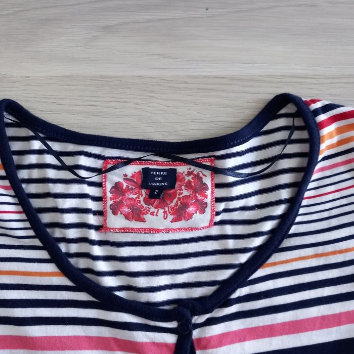 Ensemble chemisier + robe imprimé Terre de Marins taille M - photo numéro 3