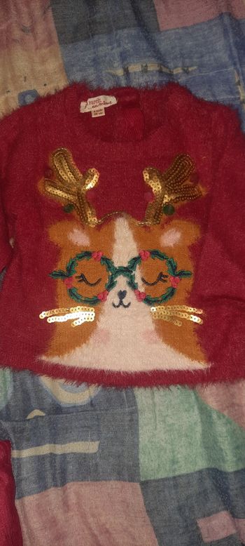 Pull et jupe Noël  3 mois