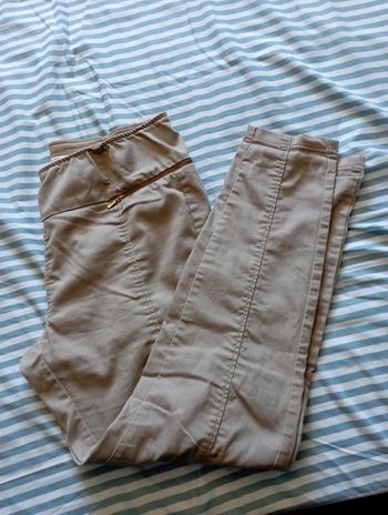 Pantalon beige taille élastique