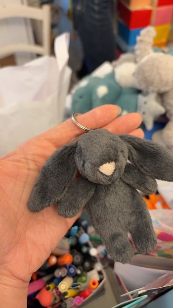 Jellycat|Bashful Bunny Inky Bag Charm