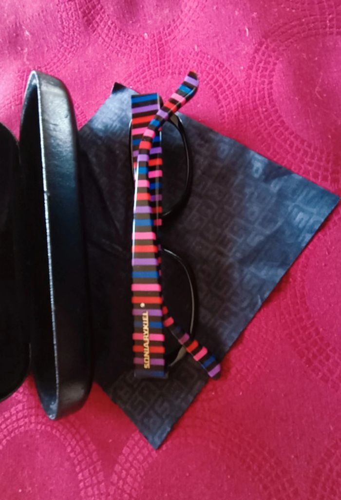 Monture de lunettes, lunettes de soleil, Sonia Rykiel + Boitier - photo numéro 3