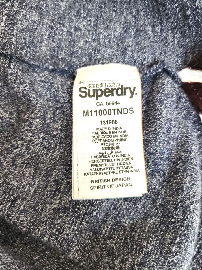 Polo Superdry The Grindle - Maille Piquée Coton - Taille M Gris - photo numéro 9