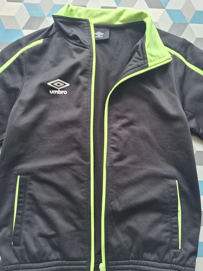 Veste survêtement enfant umbro noir taille 10/11ANS - photo numéro 5