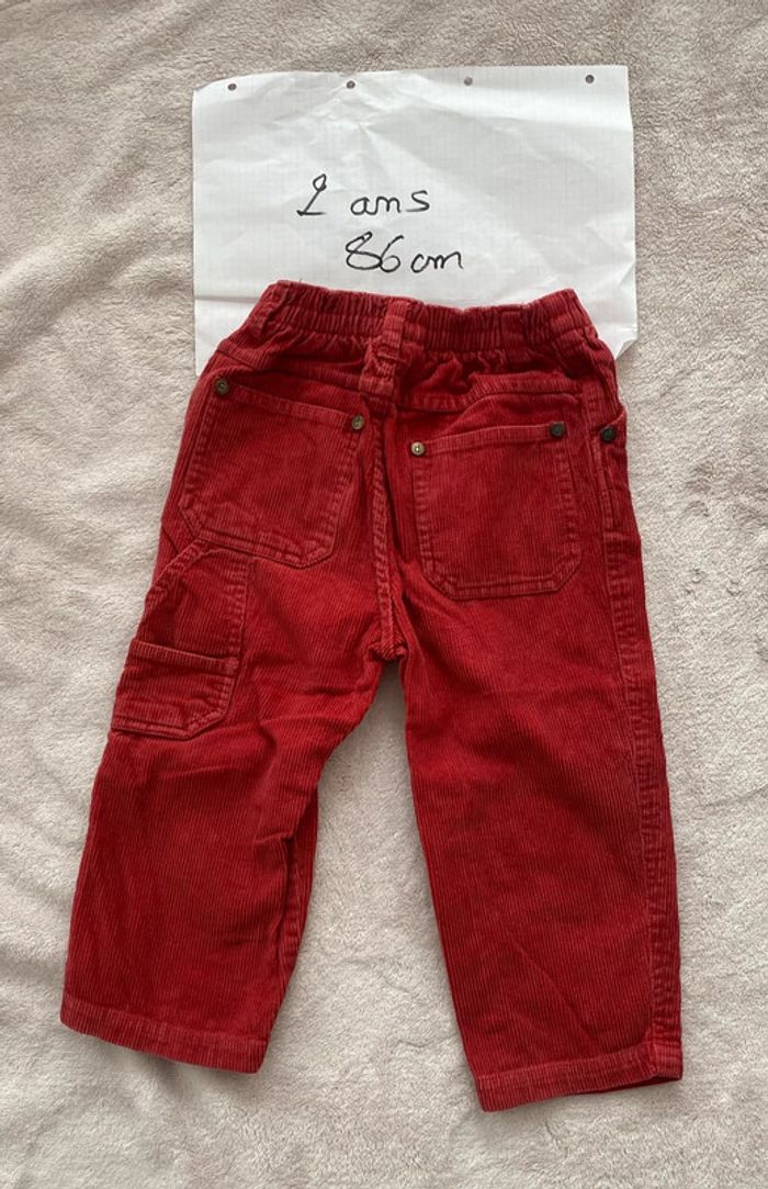 Lot de 3 pantalons chauds - 2 doublés & 1 velour - 2 ans - Dpam, tout compte fait et autre TBE - photo numéro 10
