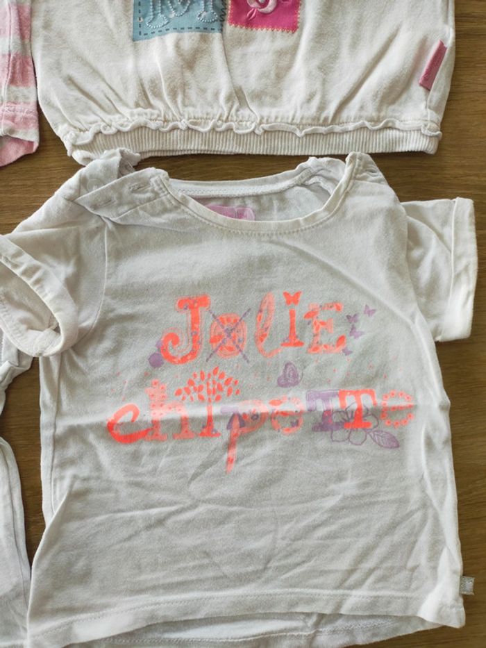 T shirts été manches courtes taille 12mois - photo numéro 5