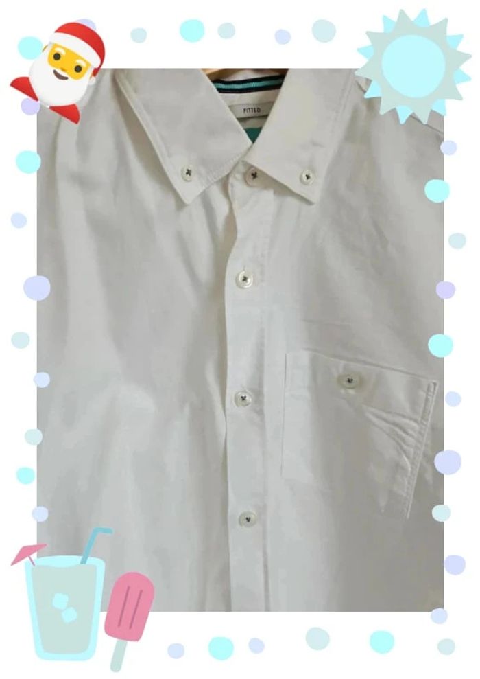 Chemise blanche manche courte Jules taille S homme - photo numéro 2