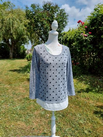 Grain de Malice blouse grise * taille M *