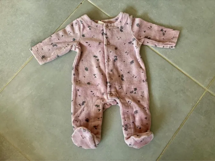 Pyjama velours Hema naissance 50 cm
