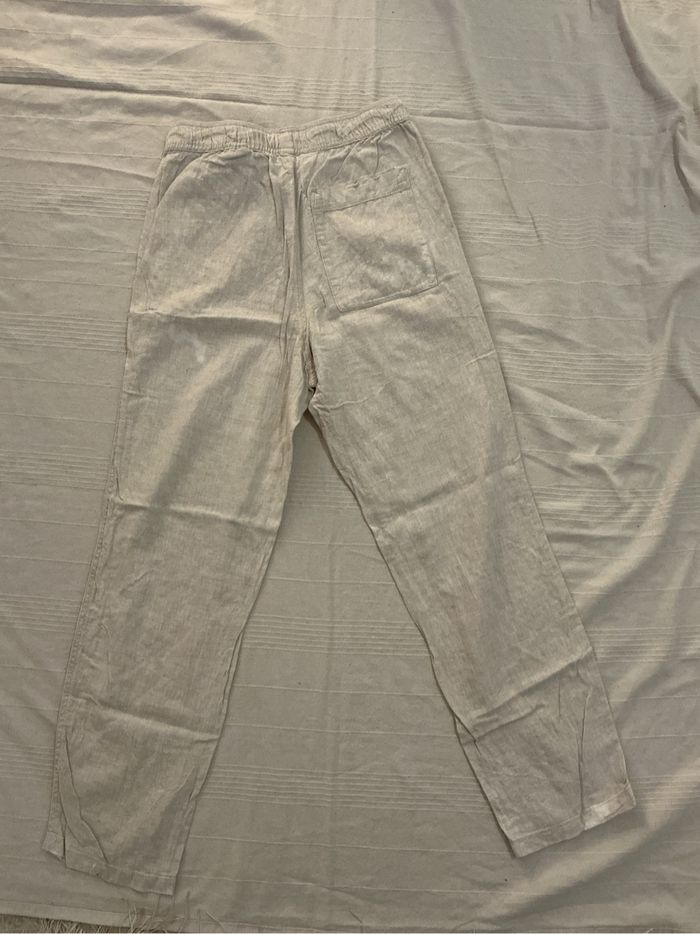 Pantalon effet lin - photo numéro 2