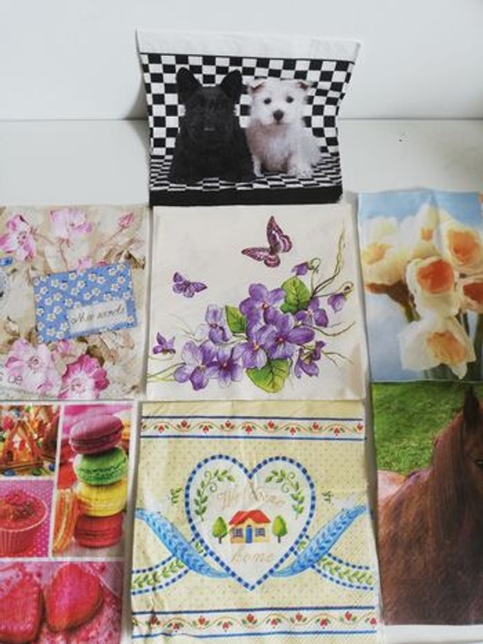 Lot de 10 serviettes en papier pour serviettes loisirs créatifs - photo numéro 4