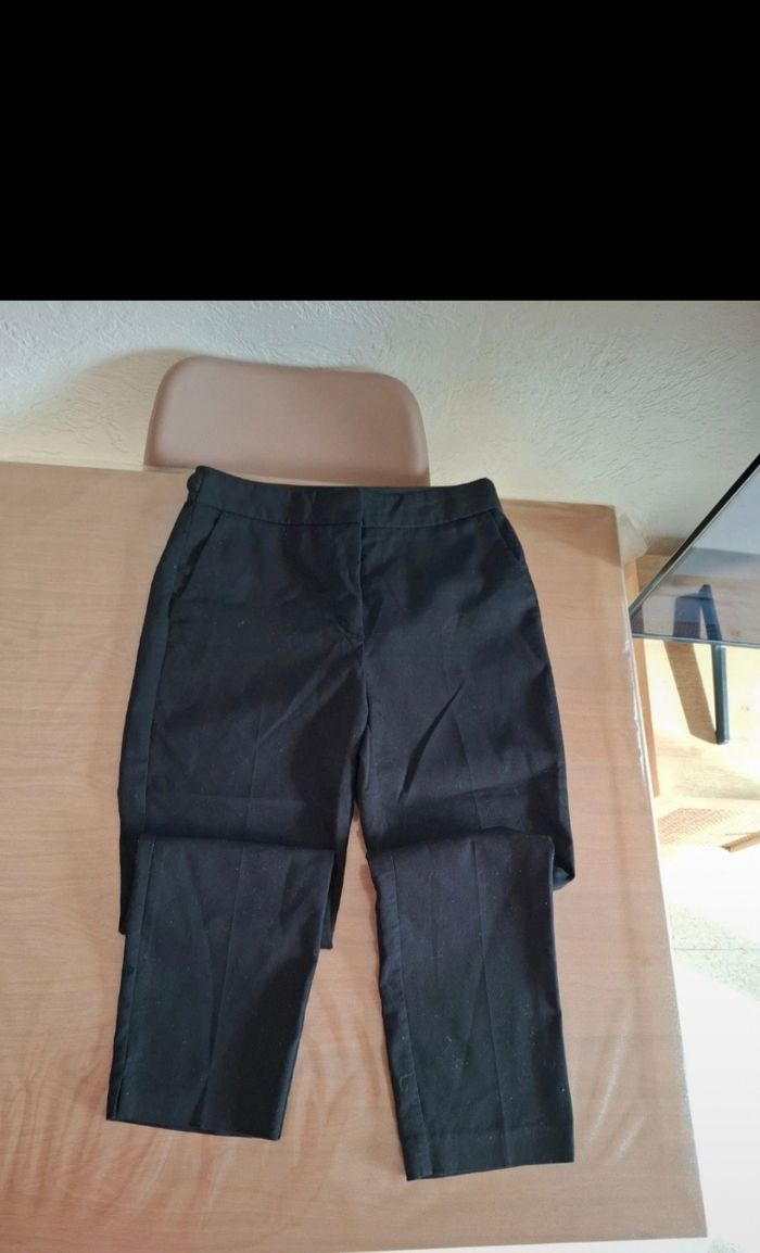 Pantalon tailleur Noir Zara