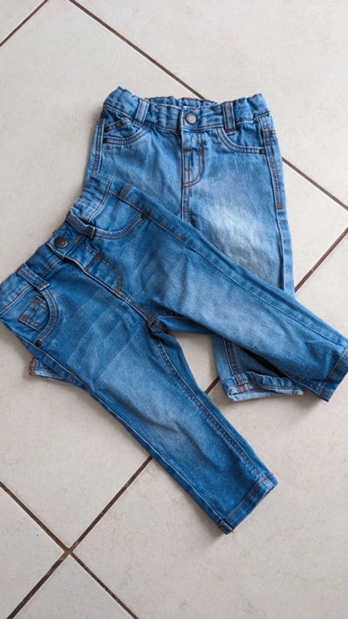 Lot de 2 jeans garçon 9 mois