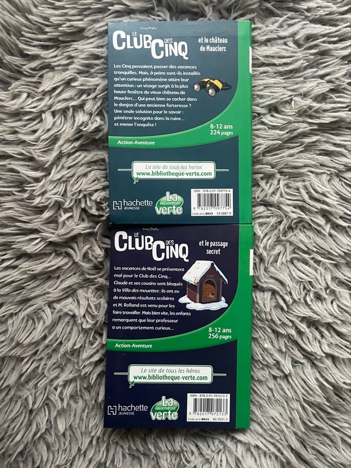 Lot de 2 livres le club des cinq - bibliothèque verte - photo numéro 5
