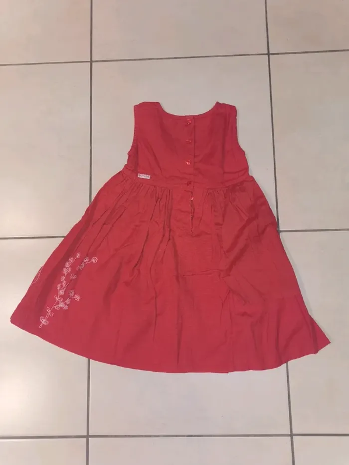 Robe lin et coton tissaia 24 mois - photo numéro 3