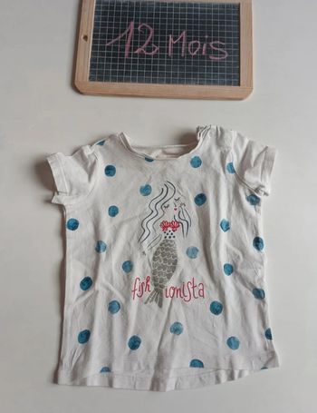 T-shirt Catimini taille 1 an en bon état